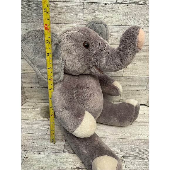 Build a Bear Gray Elephant Plush Realistic 15” - Picture 4 of 7